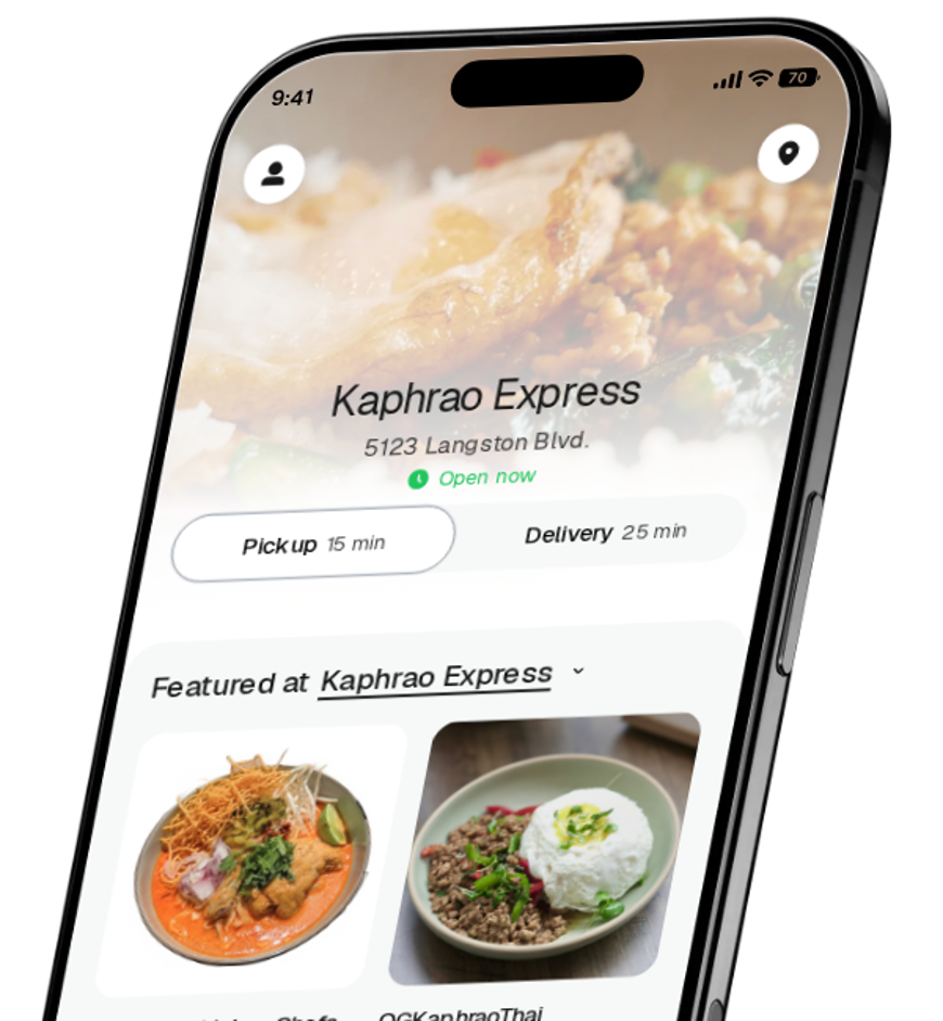 Kaphrao Express app preview